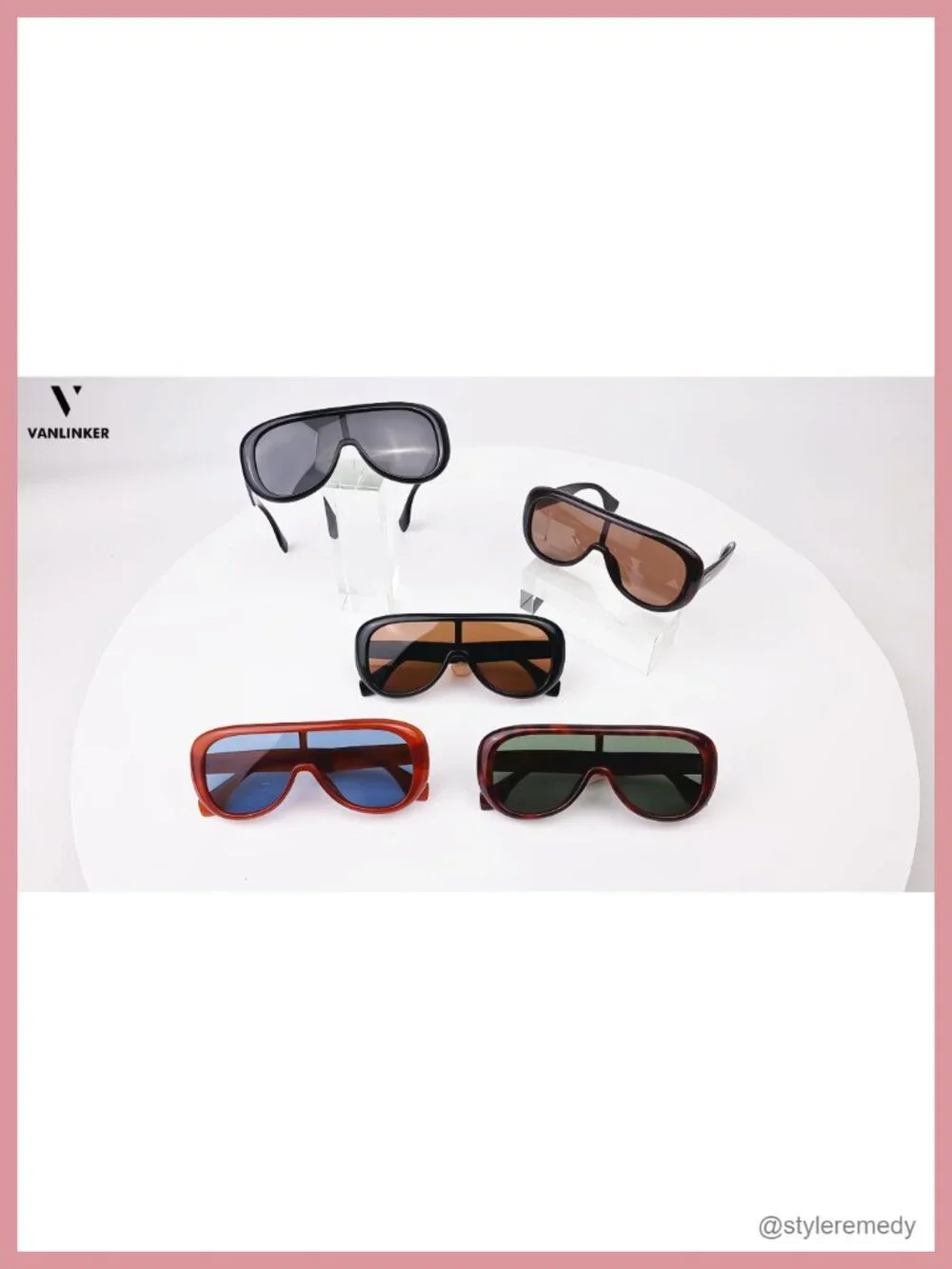 Oversized Aviator Square Sunglasses Polarized UV400 Unisex Retro Futuristic